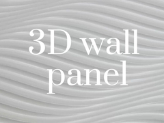 Moisture Resistance 3D Decorative Wall Panels MDF Board Three Dimensional Design