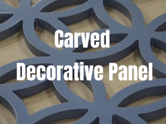 Carved decorative  panel