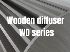 Solid Wood QRD Acoustic Diffuser Panels PU Painting Finish Natural Wood Color