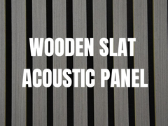 Modern Wood Slat Acoustic Panels With Different Colors For Ultimate Serenity