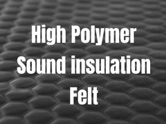 Rubber Sound Proof Mat High Polymer Acoustic Barrier Felt  2mm Thickness