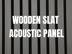 Black Color Acoustic Wood Slat Panels Polyester Fiber MDF For Hotel Decor