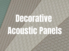 Environmentally Friendly Build Decorative Acoustic Panels Fabric Finish