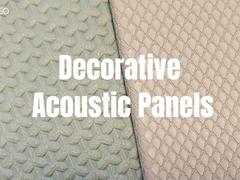 Certified Fire Protection Decorative Acoustic Panels Textured Finish Variety