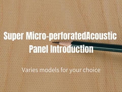 0.7 NRC Micro Perforated Acoustic Wood Wall Panels Sound Absorption And Decoration
