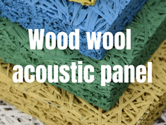 Wood wool acoustic panel