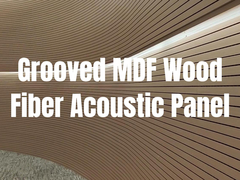 15mm 18mm 21mm Grooved Acoustic Wood Wall Panels for Sound Absorbing Decoration