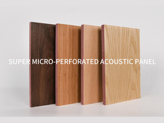 Timber Decorative Super Micro Perforated Acoustic Panels Veneer HPL Melamine Finish