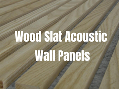 Artistic Wood Slat Acoustic Panels Three-Sided Wrapping  For Modern Homes