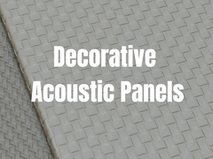 Green Construction Decorative Acoustic Panels Diverse Surface Finishes