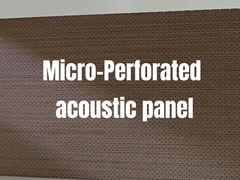 Superior Sound Proof Acoustic Micro Perforated Panels Veneer Or Melamine Finish