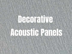 Textured Fabric Decorative Acoustic Panels Various Colors Available