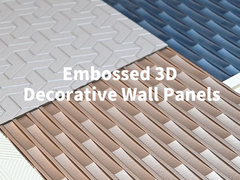 Modern Design MDF Base 3D Decorative Wall Tiles Interior Panels FSC CE Approved