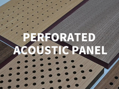 Perforated Wood Acoustic Wall Panels , Decorative Sound Proof Wood Panels CE FSC