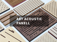 12mm Thickness Acoustic Wood Ceiling Panels Noise Absorbing Ceiling Tiles Flat Edge