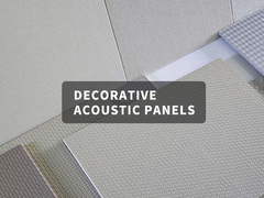 Fabric Decorative Acoustic Panels With High-Performance Polyester FIber