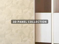 3D Decorative Wall Tiles Embossed Wall Veneer Panels Graphic Design 1200x2400mm