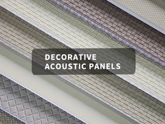 Customized Colors PET Acoustic Panels With Leather Finish For Wall Decor