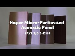 Micro-Perforated Acoustic Panel With Aluminum Core And Wood Veneer / Laminate Finish
