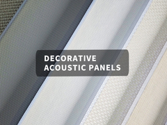 Functional Decorative PET Acoustic Board Smooth Fabric Finish Customizable Color