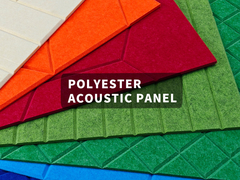 Simple Installation V-Grooved Polyester Acoustic Panel For Cinemas Wall