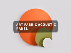 Custom Different Colors Fabric Acoustic Panels With High Density For Walls