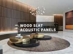Decorative And Functional Wood Slat Acoustic Panels For Restaurant Decoration