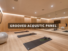 Fire Proof Elevate Acoustic Design Grooved Panels For Premium Sound Environments