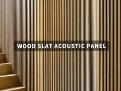 2400mm Acoustic Slat Wall Panel  , Walnut Acoustic Panels For Office Studio
