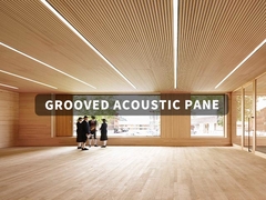 Eco-friendly and Stylish Grooved Acoustic Panel for Auditorium Church Theater