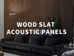 Veneer Finish Wood Slat Acoustic Wall Panels , Wood Acoustic Ceiling Tiles 600x2400mm