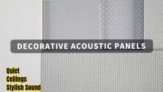 Eco-Friendly Decorative Acoustic Panels Lightweight Material For Ceiling