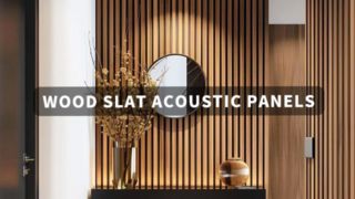 Ceiling Wall Slatted Acoustic Wood Panels
