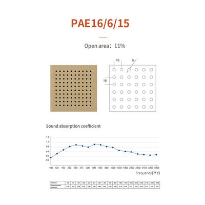 Artistic Designs Acoustic Wood Ceiling Panels Sound Absorbing Suspended