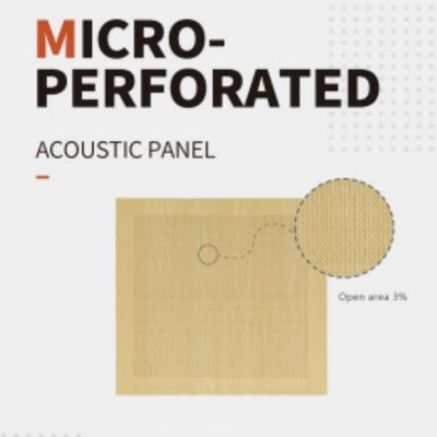 15mm 18mm Super Micro Perforated Acoustic Panels Interior Soundproofing Decor