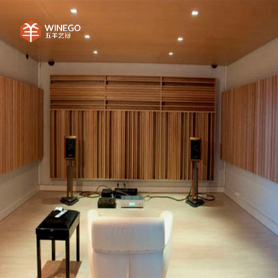 600mm 1200mm length Wood Acoustic Diffuser Panels For Auditorium Acoustics
