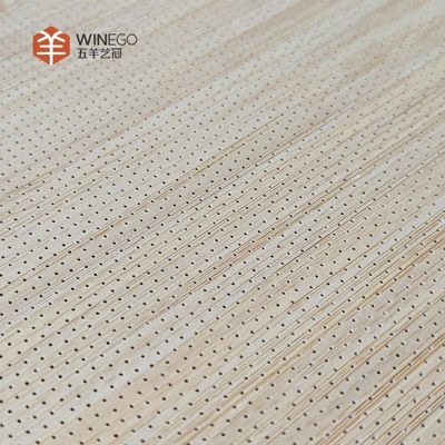 Eco Friendly Micro Perforated Sound Panels With Veneer For Home And Commercial