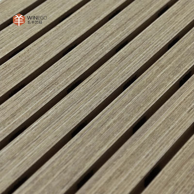 E0 Environmental Protection Grooved Acoustics Panels in Contemporary Projects