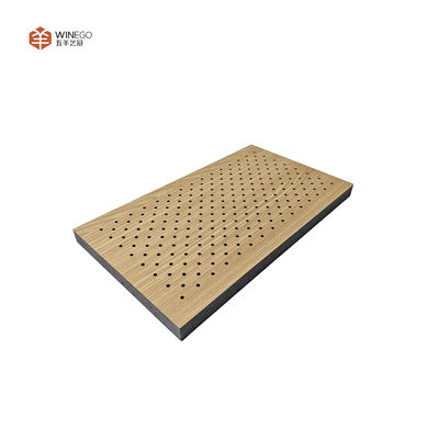 Premium Perforated Acoustic Panel With Veneer Finish For Recording Studios