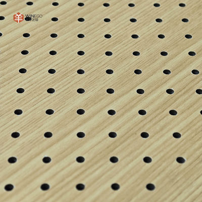 Premium Perforated Acoustic Panel With Veneer Finish For Recording Studios