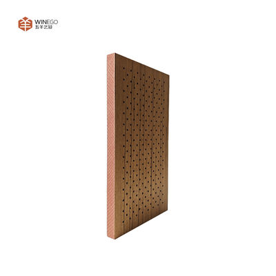 Elegant Wood Veneer Perforated Acoustic Panel for Studios & Auditoriums