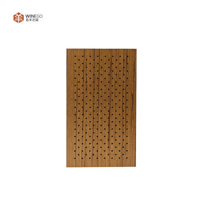 Elegant Wood Veneer Perforated Acoustic Panel for Studios & Auditoriums