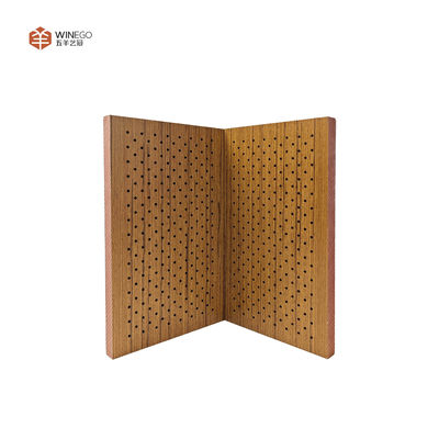 Elegant Wood Veneer Perforated Acoustic Panel for Studios & Auditoriums