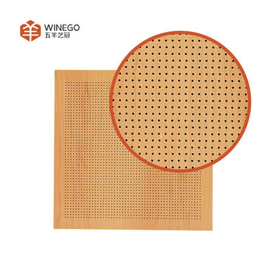 0.7 NRC Micro Perforated Acoustic Wood Wall Panels Sound Absorption And Decoration