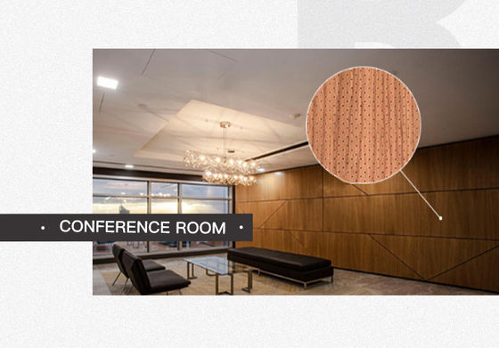 Micro Perforated Wood Acoustic Panels Interior Decoration for Ceiling And Wall