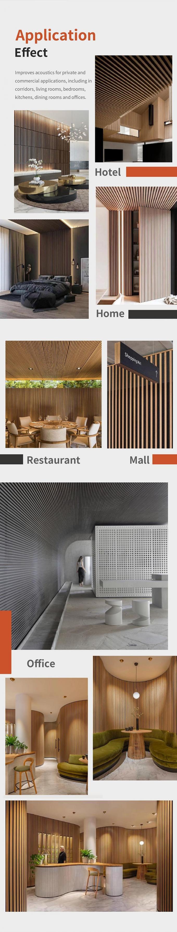2400mm Acoustic Slat Wall Panel , Walnut Acoustic Panels For Office Studio